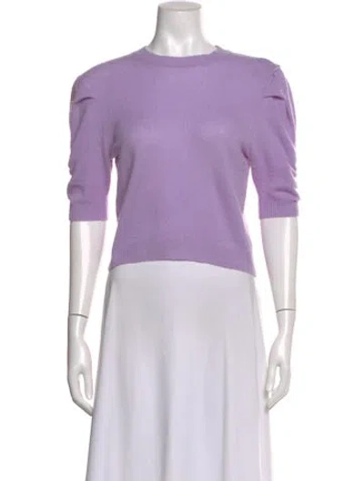 Pre-owned Frame Cashmere Crew Neck Sweater In Purple