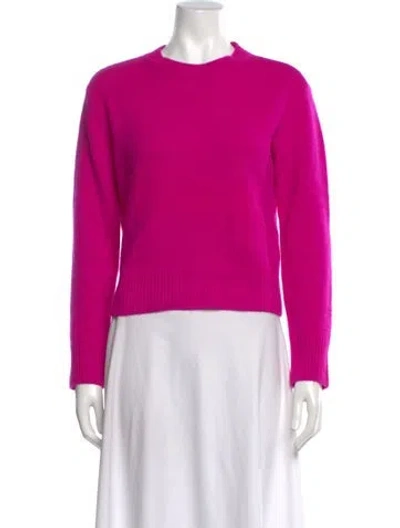 Pre-owned Frame Cashmere Crew Neck Sweater In Purple