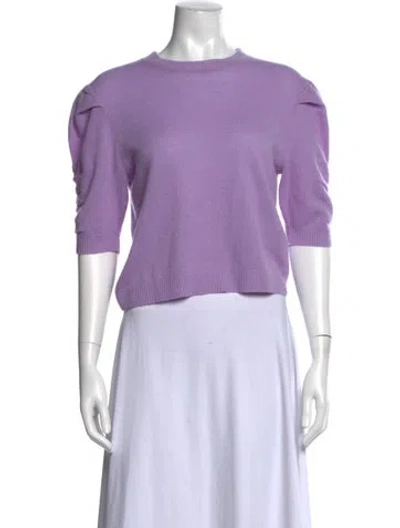 Pre-owned Frame Cashmere Crew Neck Sweater In Purple