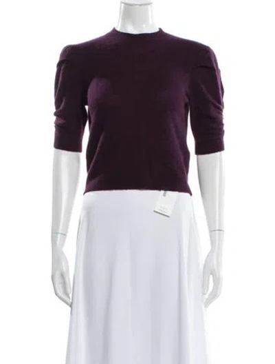 Pre-owned Frame Cashmere Crew Neck Sweater In Purple