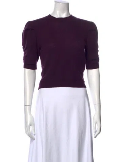 Pre-owned Frame Cashmere Crew Neck Sweater In Purple