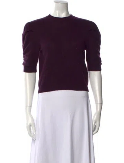 Pre-owned Frame Cashmere Crew Neck Sweater In Purple