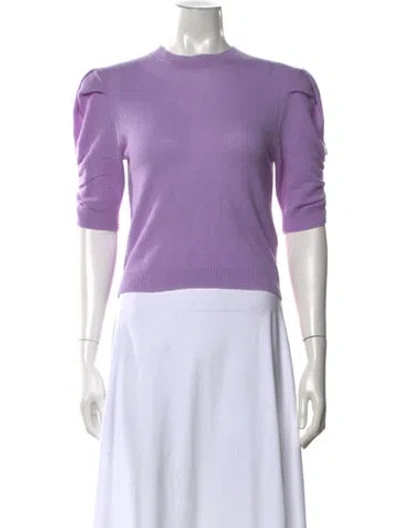 Pre-owned Frame Cashmere Crew Neck Sweater In Purple