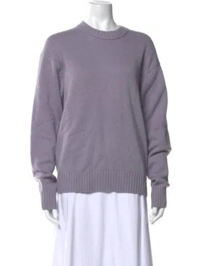 Pre-owned Frame Cashmere Crew Neck Sweater In Purple