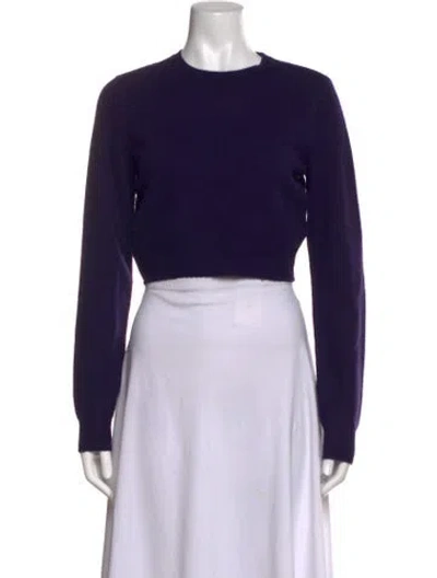 Pre-owned Frame Cashmere Crew Neck Sweater In Purple