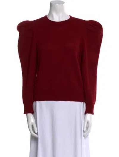Pre-owned Frame Cashmere Crew Neck Sweater In Red