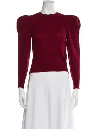 Pre-owned Frame Cashmere Crew Neck Sweater In Red