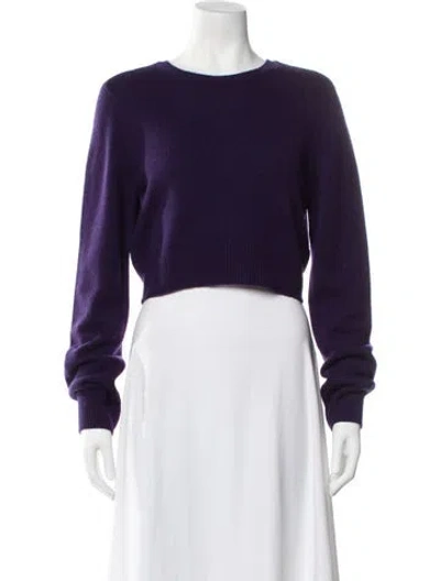 Pre-owned Frame Cashmere Crew Neck Sweater W/ Tags In Purple