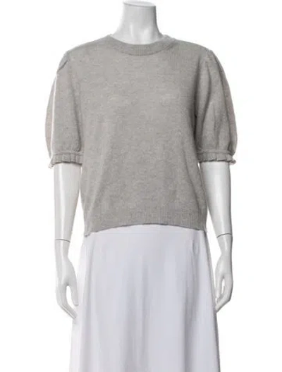 Pre-owned Frame Cashmere Crew Neck Sweater In White