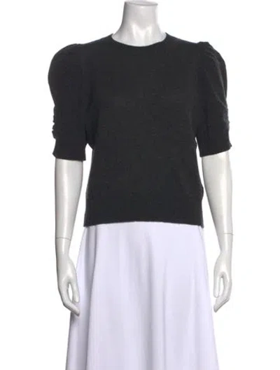 Pre-owned Frame Cashmere Crew Neck Top In Black