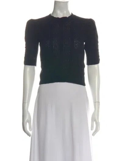 Pre-owned Frame Cashmere Crew Neck Top In Blue