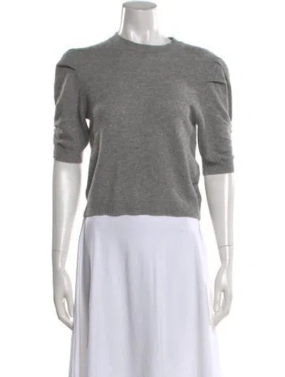 Pre-owned Frame Cashmere Crew Neck Top In Gray