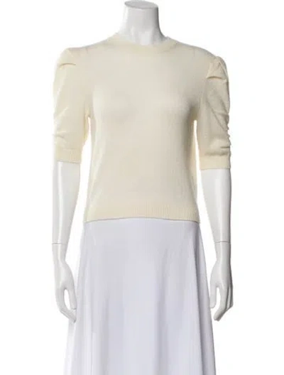 Pre-owned Frame Cashmere Crew Neck Top In Neutral
