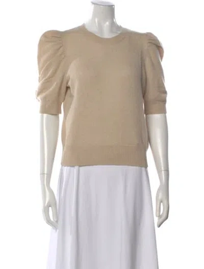 Pre-owned Frame Cashmere Crew Neck Top In Neutral