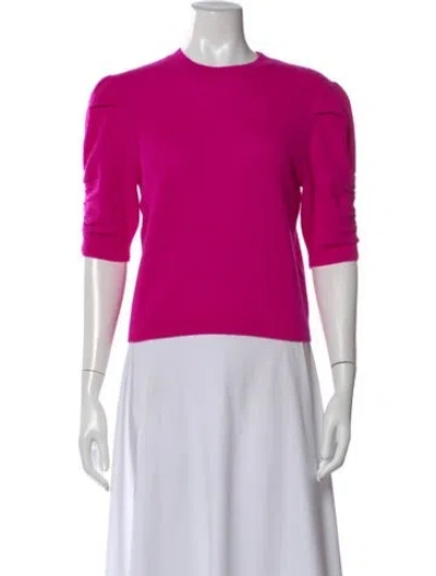 Pre-owned Frame Cashmere Crew Neck Top In Pink