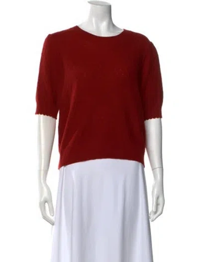 Pre-owned Frame Cashmere Crew Neck T-shirt W/ Tags In Red