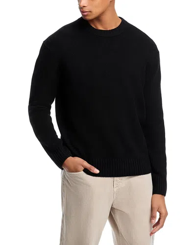 Frame Cashmere Crewneck Sweater In Black