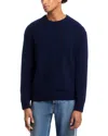 Frame Cashmere Crewneck Sweater In Blue