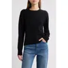 Frame Cashmere Crewneck Sweater In Black