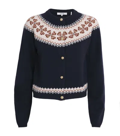 FRAME CASHMERE FAIR ISLE CARDIGAN