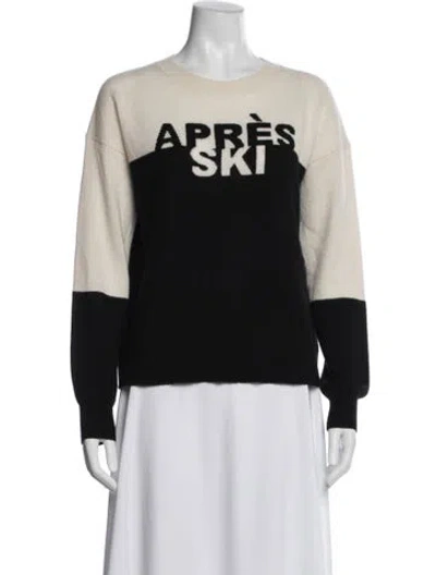 Pre-owned Frame Cashmere Graphic Print Sweater In Blue