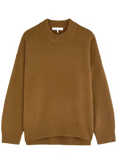 Frame Cashmere Jumper In Dark Brown