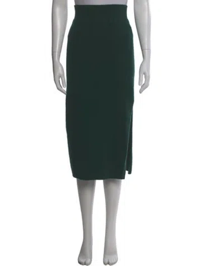 Pre-owned Frame Cashmere Knee-length Skirt In Green