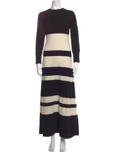 Pre-owned Frame Cashmere Long Dress In Black