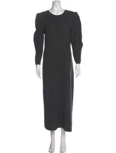 Pre-owned Frame Cashmere Long Dress In Gray