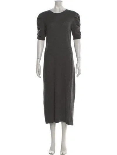 Pre-owned Frame Cashmere Long Dress In Gray