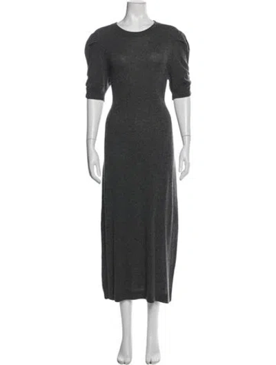 Pre-owned Frame Cashmere Long Dress In Gray