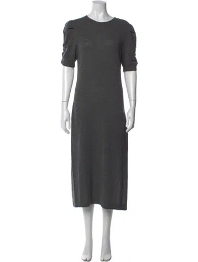 Pre-owned Frame Cashmere Midi Length Dress In Gray