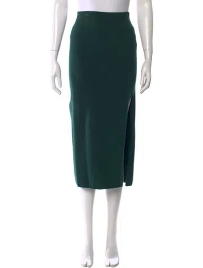 Pre-owned Frame Cashmere Midi Length Skirt In Green