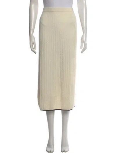 Pre-owned Frame Cashmere Midi Length Skirt In Neutral