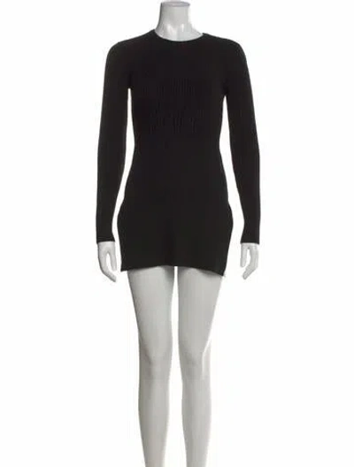 Pre-owned Frame Cashmere Mini Dress In Black