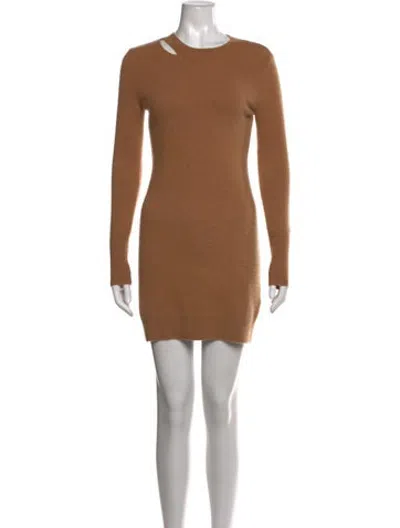 Pre-owned Frame Cashmere Mini Dress In Neutrals