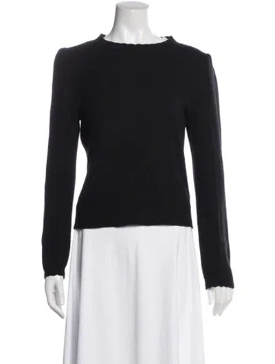 Pre-owned Frame Cashmere Mock Neck Sweater In Black