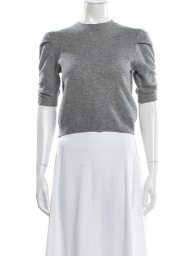 Pre-owned Frame Cashmere Mock Neck Sweater In Gray