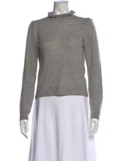 Pre-owned Frame Cashmere Mock Neck Sweater In Gray