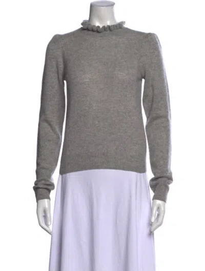 Pre-owned Frame Cashmere Mock Neck Sweater In Gray