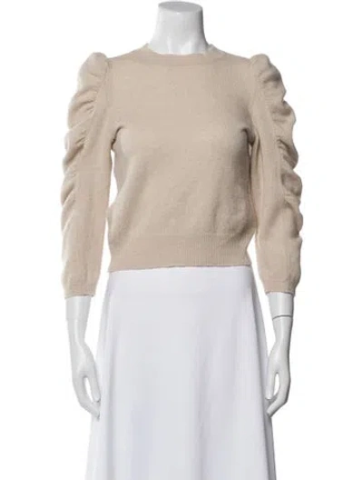 Pre-owned Frame Cashmere Mock Neck Sweater In Neutral