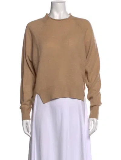 Pre-owned Frame Cashmere Mock Neck Sweater In Neutrals