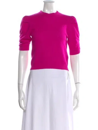 Pre-owned Frame Cashmere Mock Neck Sweater In Pink