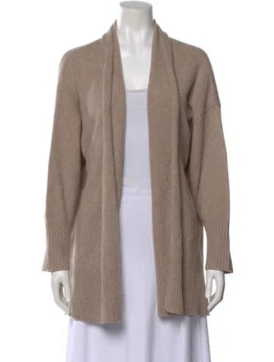 Pre-owned Frame Cashmere Open Front Sweater In Neutral