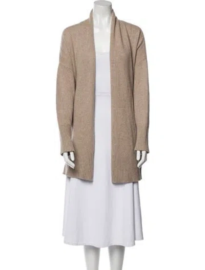 Pre-owned Frame Cashmere Open Front Sweater In Neutral