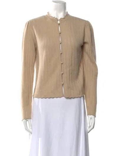 Pre-owned Frame Cashmere Open Front Sweater In Neutral