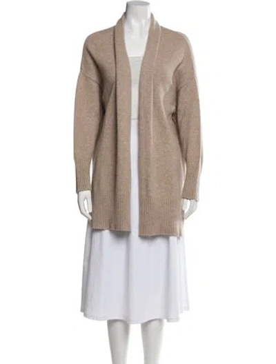 Pre-owned Frame Cashmere Open Front Sweater In Neutrals