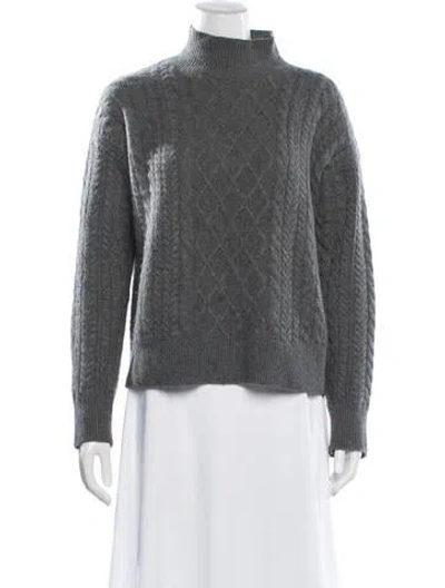 Pre-owned Frame Cashmere Patterned Sweater In Grey