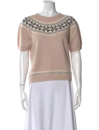 Pre-owned Frame Cashmere Patterned Sweater In Neutral