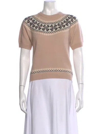 Pre-owned Frame Cashmere Patterned Sweater In Neutral